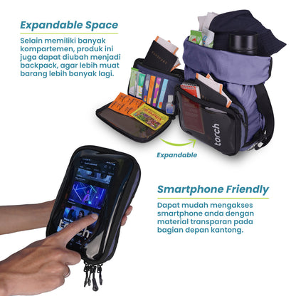 Galicia Tas Ransel Foldable Torch 10L