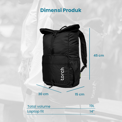 Kashiwa Tas Ransel Foldable Torch 19L