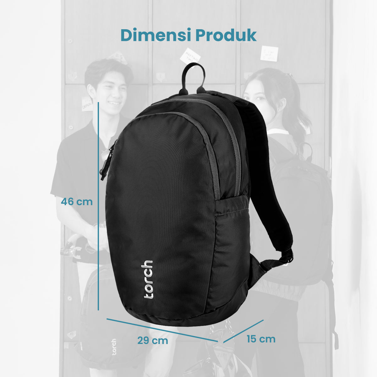 Prana Tas Ransel Sekolah Torch 19L Grey