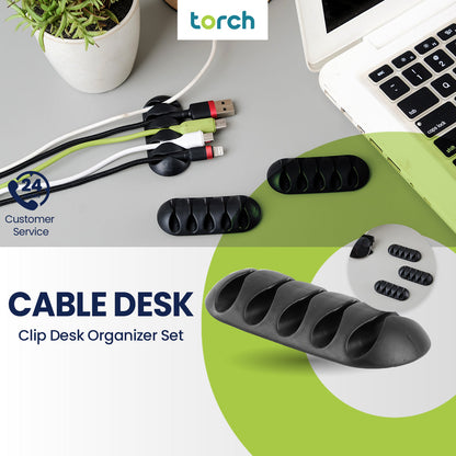 Cable Clip Desk Organizer