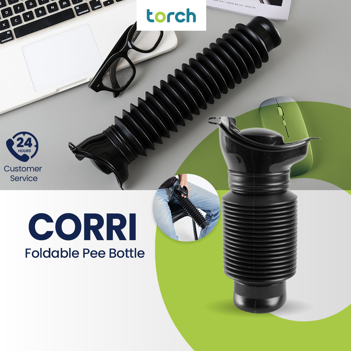 Corri Foldable Pee Bottle
