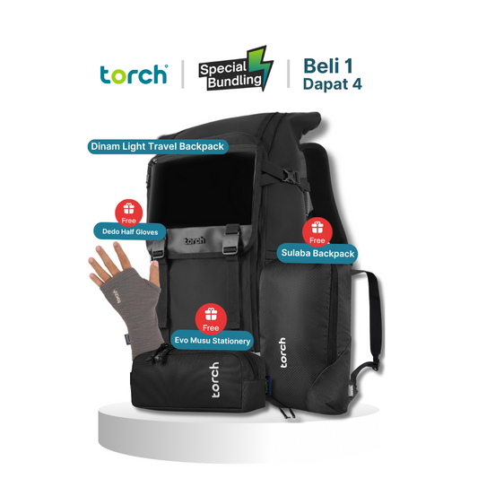 Paket Traveling - Dinam Light Travel Backpack
