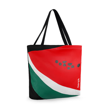 Watermelon Flag ToteBag 2.0 - Black [With Zipper]