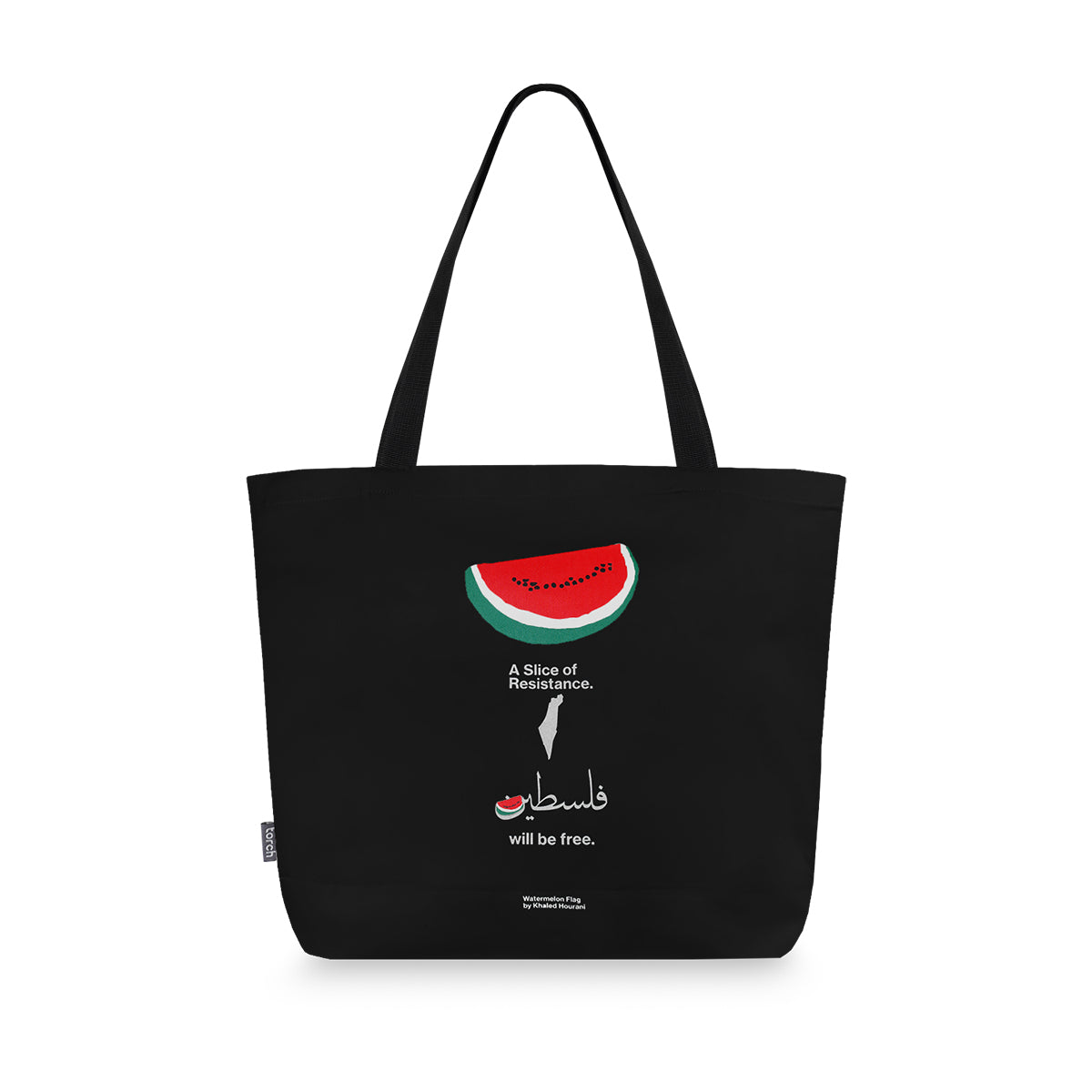 Watermelon Flag ToteBag 2.0 - Black [With Zipper]